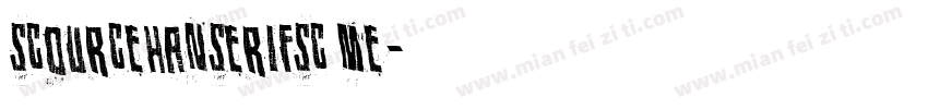 scourcehanserifsc me字体转换